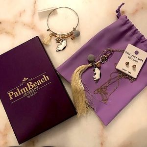 NEW IN BOX Cat jewelry set